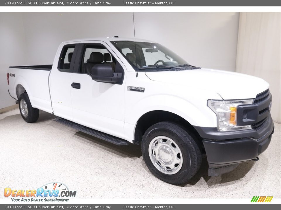 2019 Ford F150 XL SuperCab 4x4 Oxford White / Earth Gray Photo #1