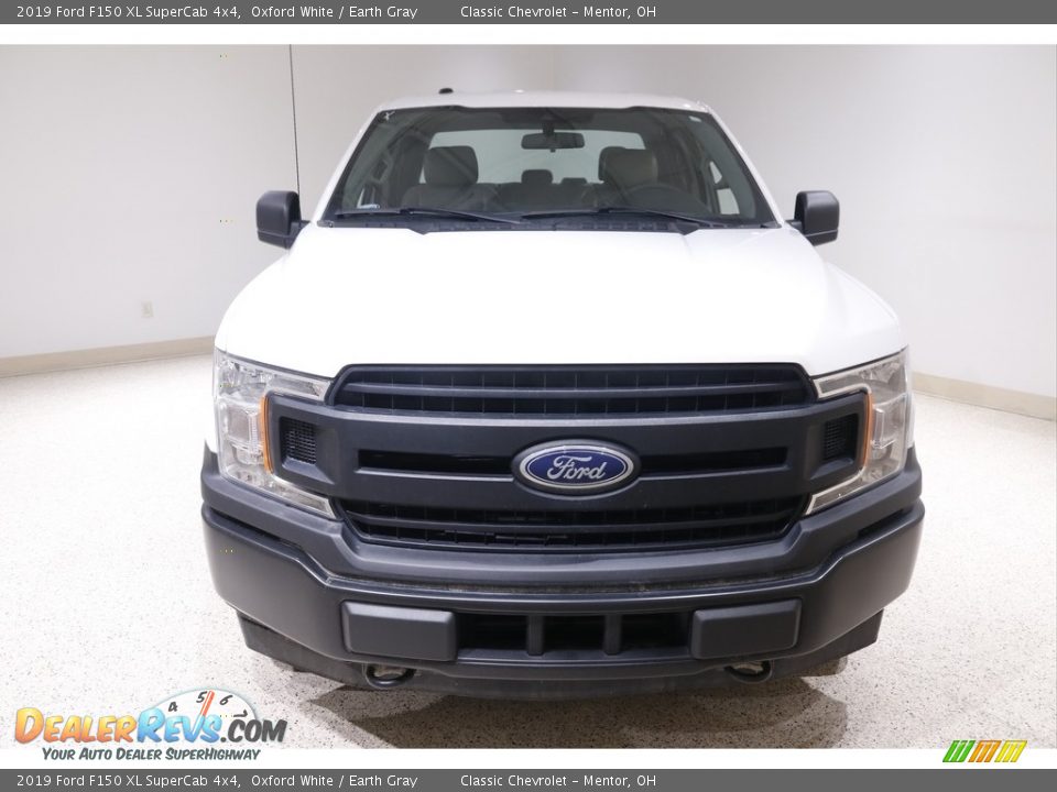 2019 Ford F150 XL SuperCab 4x4 Oxford White / Earth Gray Photo #2