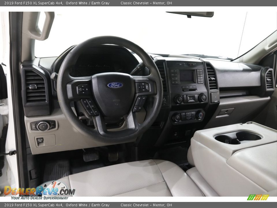 2019 Ford F150 XL SuperCab 4x4 Oxford White / Earth Gray Photo #6