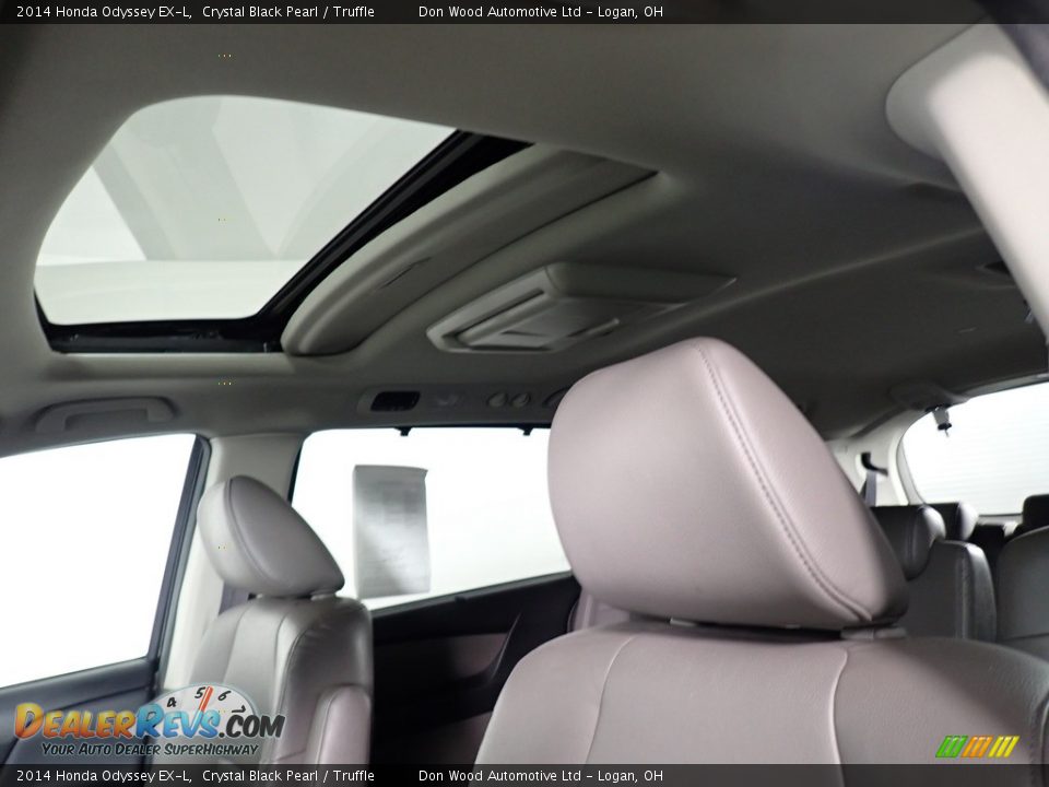 2014 Honda Odyssey EX-L Crystal Black Pearl / Truffle Photo #2