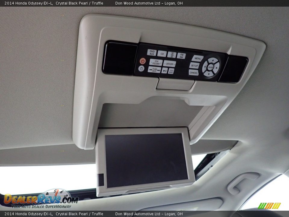 2014 Honda Odyssey EX-L Crystal Black Pearl / Truffle Photo #3