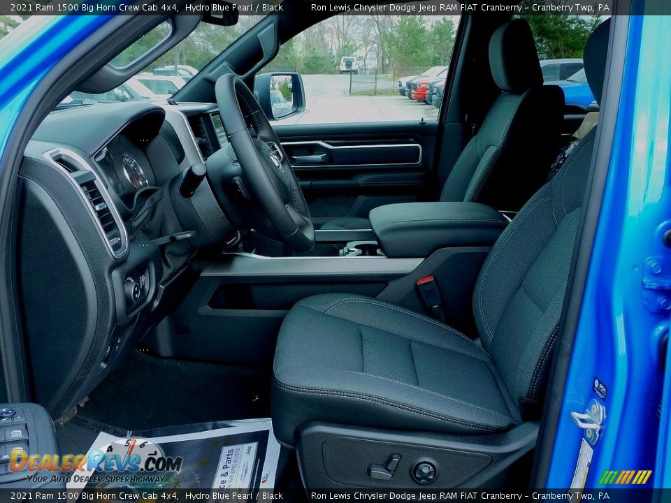 2021 Ram 1500 Big Horn Crew Cab 4x4 Hydro Blue Pearl / Black Photo #11