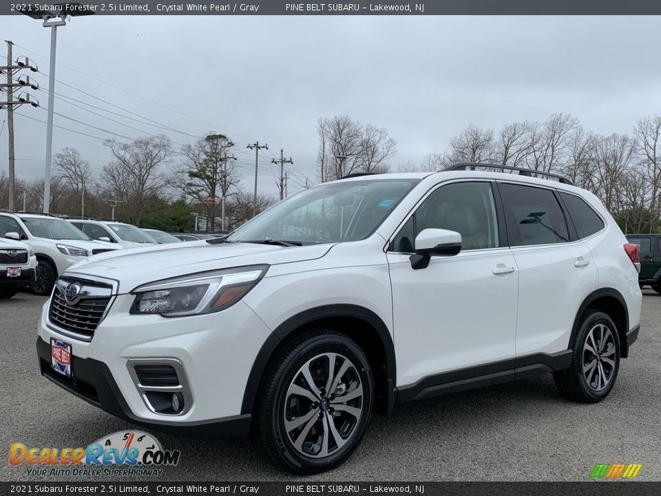 2021 Subaru Forester 2.5i Limited Crystal White Pearl / Gray Photo #1