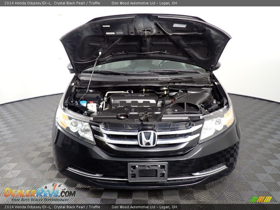 2014 Honda Odyssey EX-L Crystal Black Pearl / Truffle Photo #8