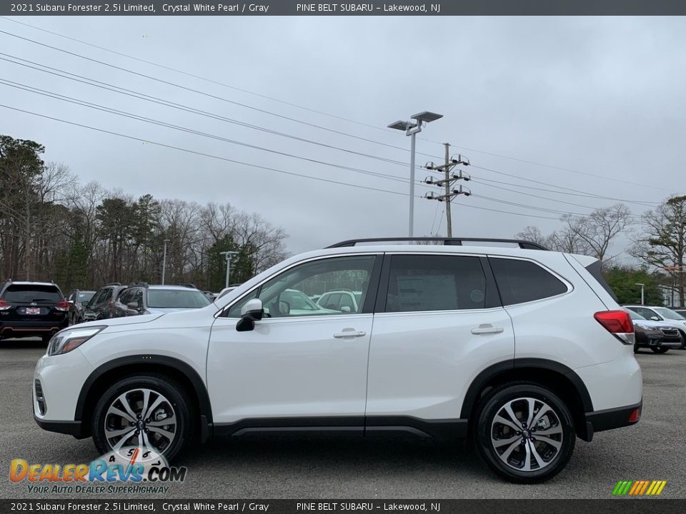 2021 Subaru Forester 2.5i Limited Crystal White Pearl / Gray Photo #4