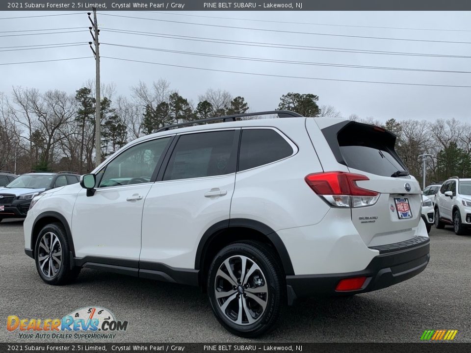 2021 Subaru Forester 2.5i Limited Crystal White Pearl / Gray Photo #6