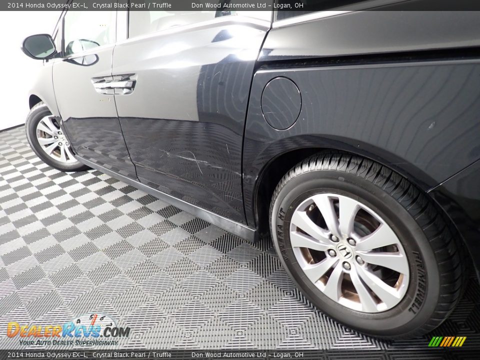 2014 Honda Odyssey EX-L Crystal Black Pearl / Truffle Photo #12