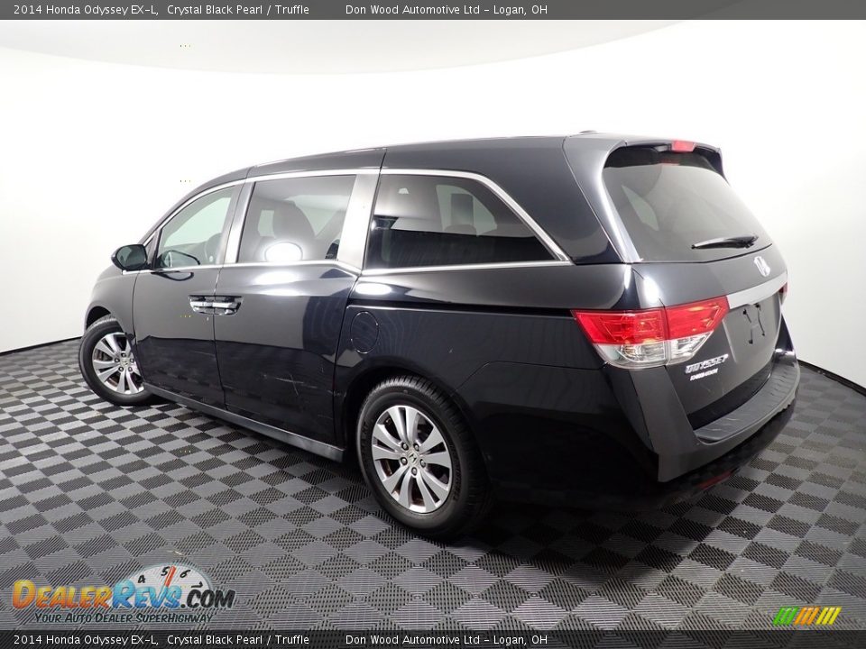 2014 Honda Odyssey EX-L Crystal Black Pearl / Truffle Photo #13
