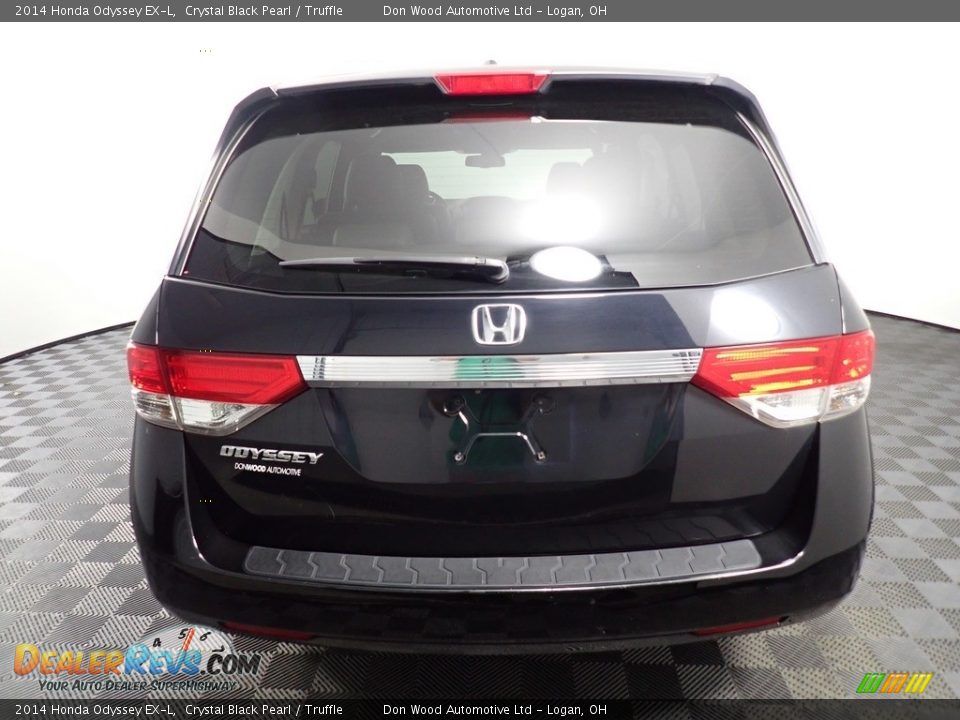 2014 Honda Odyssey EX-L Crystal Black Pearl / Truffle Photo #14
