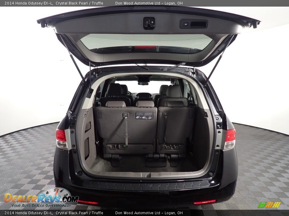 2014 Honda Odyssey EX-L Crystal Black Pearl / Truffle Photo #15
