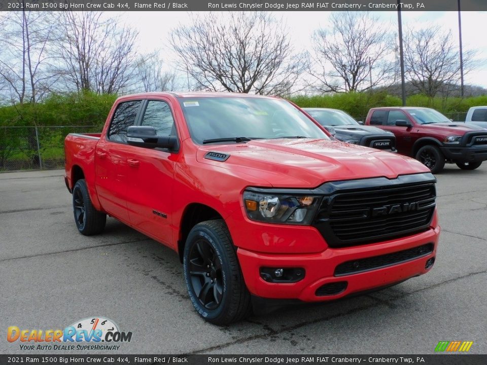 Front 3/4 View of 2021 Ram 1500 Big Horn Crew Cab 4x4 Photo #3