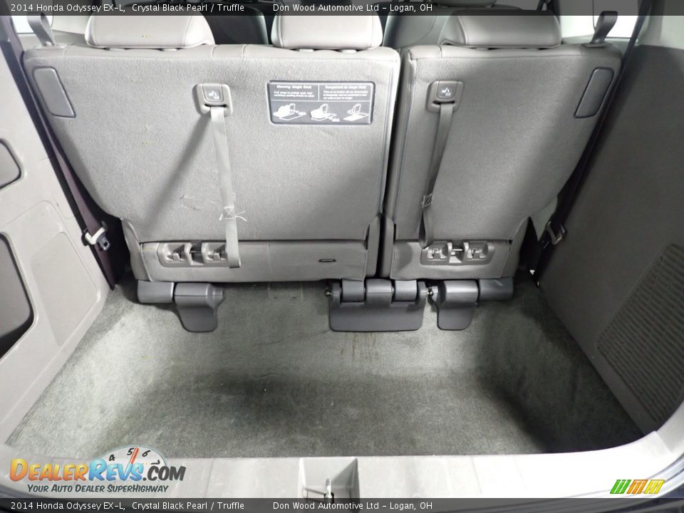 2014 Honda Odyssey EX-L Crystal Black Pearl / Truffle Photo #16