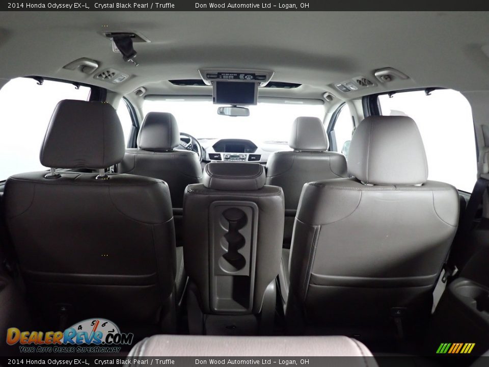 2014 Honda Odyssey EX-L Crystal Black Pearl / Truffle Photo #17