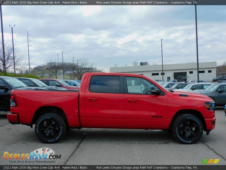 2021 Ram 1500 Big Horn Crew Cab 4x4 Flame Red / Black Photo #4