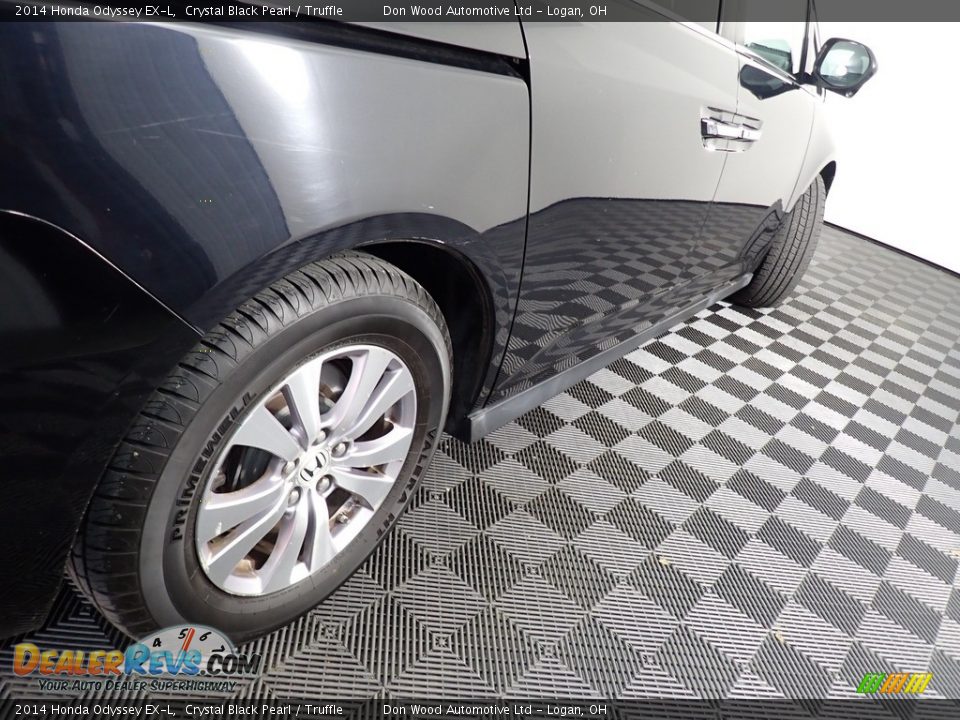 2014 Honda Odyssey EX-L Crystal Black Pearl / Truffle Photo #20