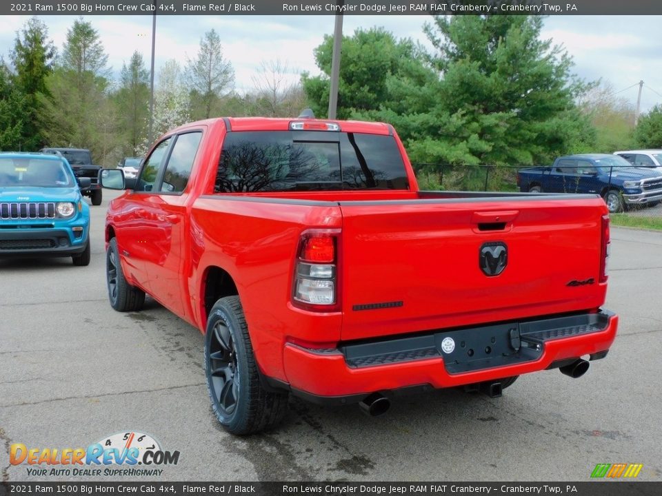 2021 Ram 1500 Big Horn Crew Cab 4x4 Flame Red / Black Photo #8