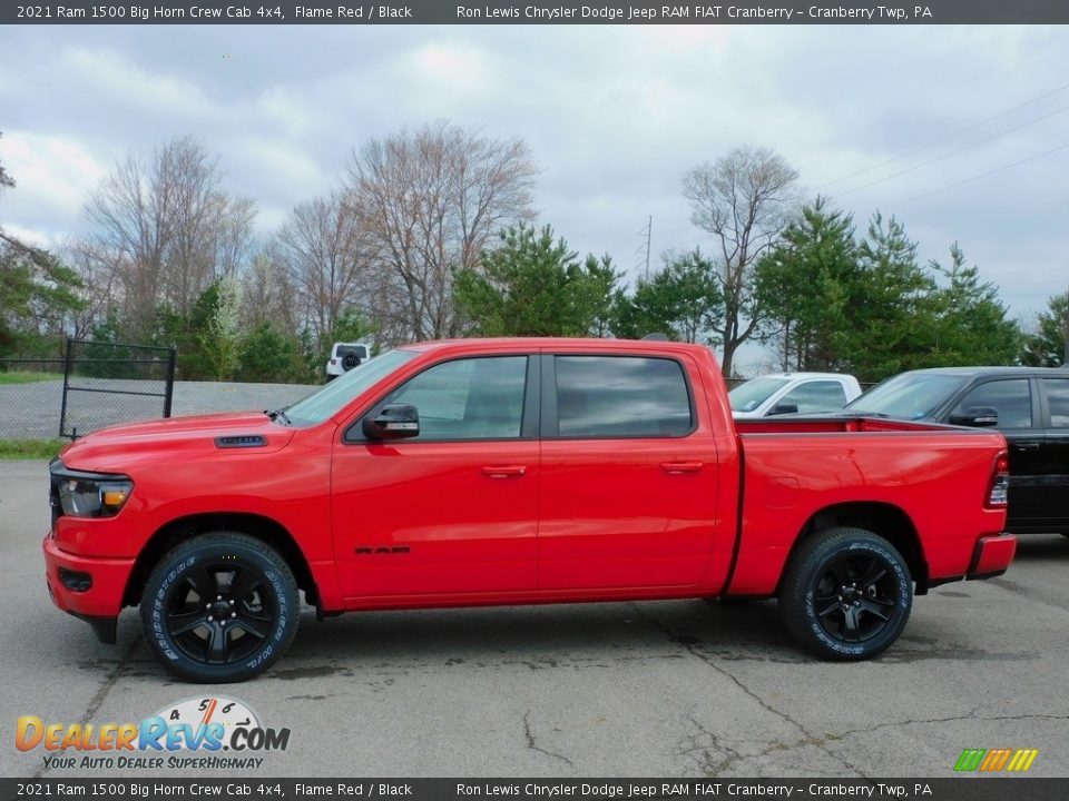 Flame Red 2021 Ram 1500 Big Horn Crew Cab 4x4 Photo #9