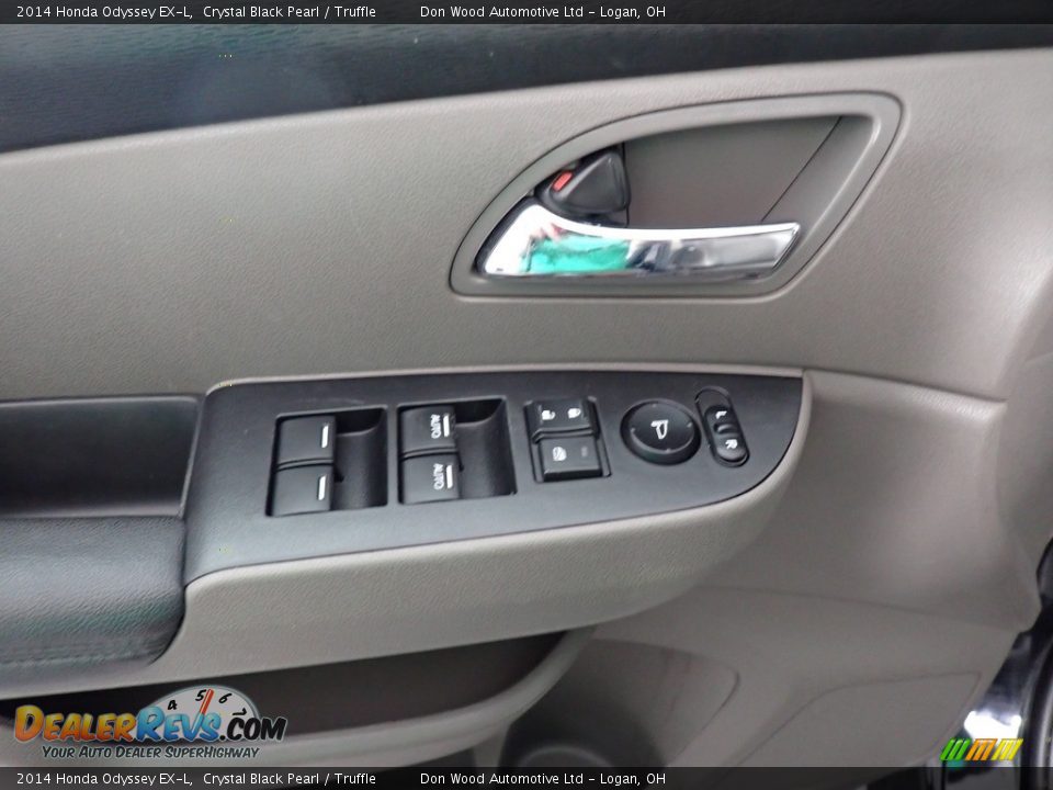 2014 Honda Odyssey EX-L Crystal Black Pearl / Truffle Photo #23