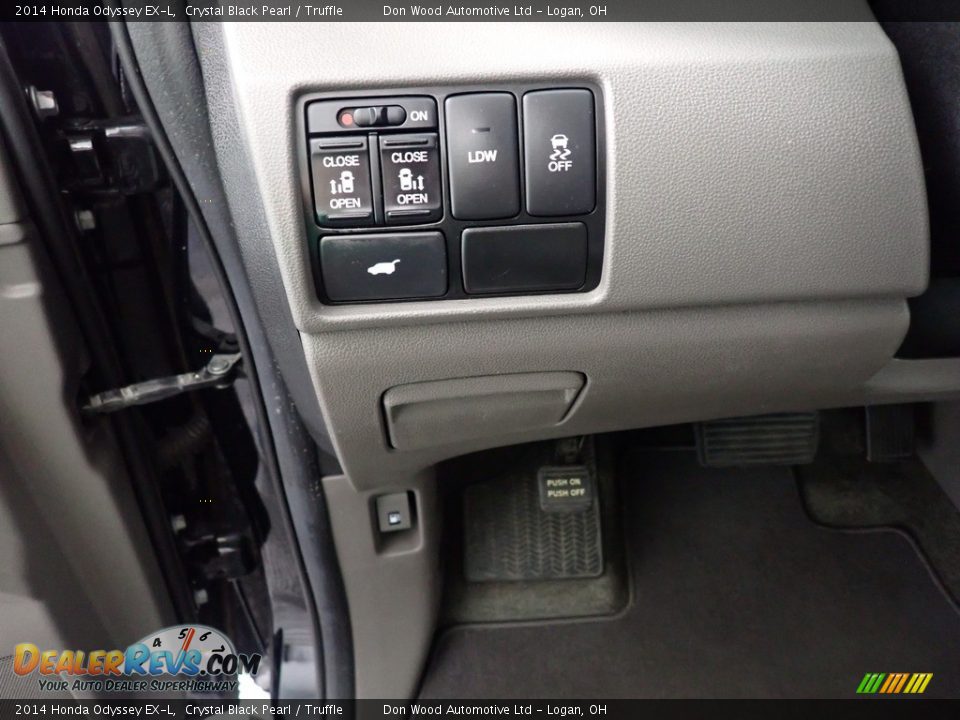 2014 Honda Odyssey EX-L Crystal Black Pearl / Truffle Photo #24