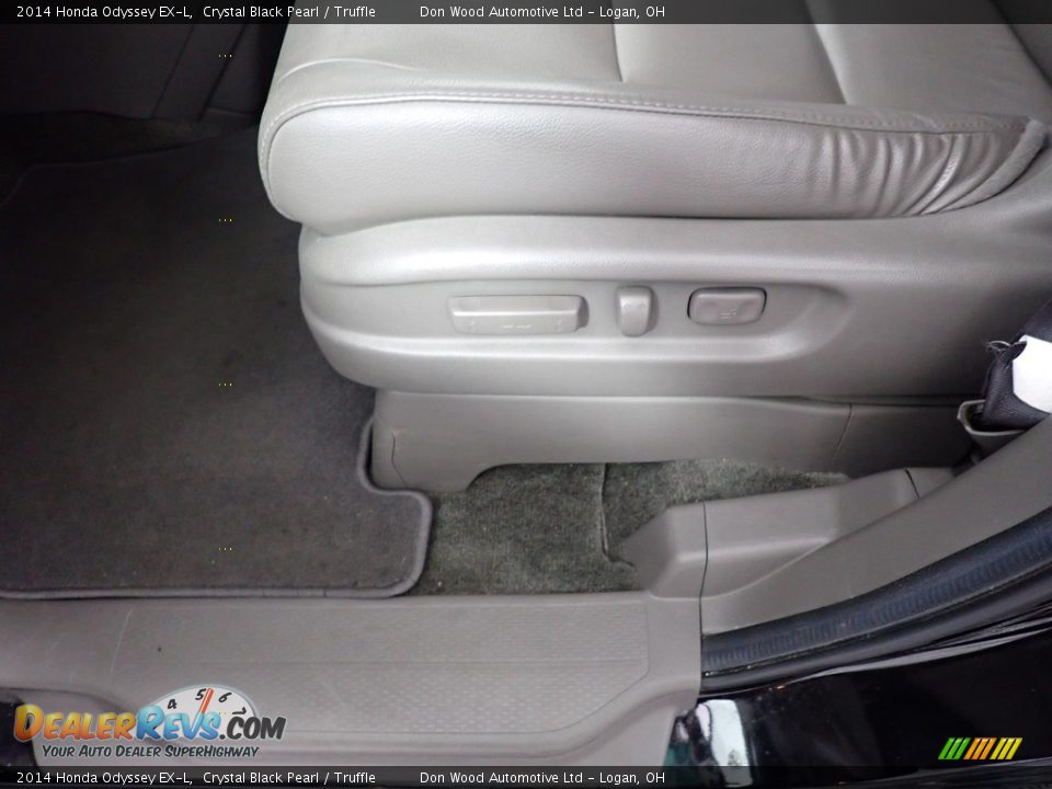 2014 Honda Odyssey EX-L Crystal Black Pearl / Truffle Photo #25
