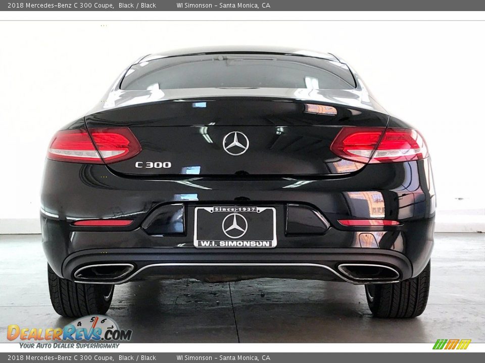 2018 Mercedes-Benz C 300 Coupe Black / Black Photo #3