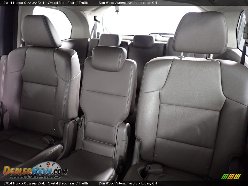 2014 Honda Odyssey EX-L Crystal Black Pearl / Truffle Photo #27