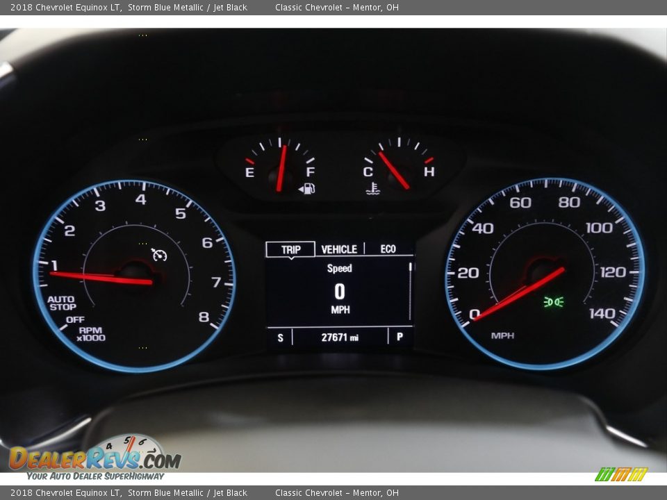 2018 Chevrolet Equinox LT Storm Blue Metallic / Jet Black Photo #8
