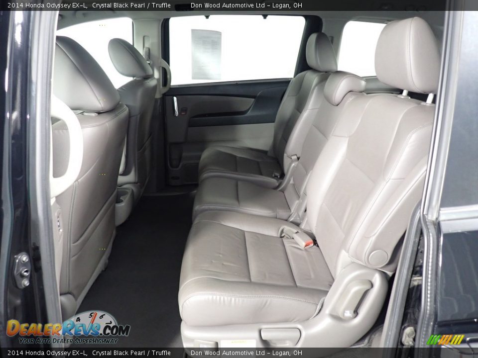 2014 Honda Odyssey EX-L Crystal Black Pearl / Truffle Photo #28