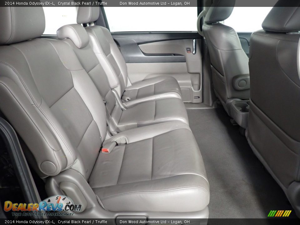 2014 Honda Odyssey EX-L Crystal Black Pearl / Truffle Photo #31