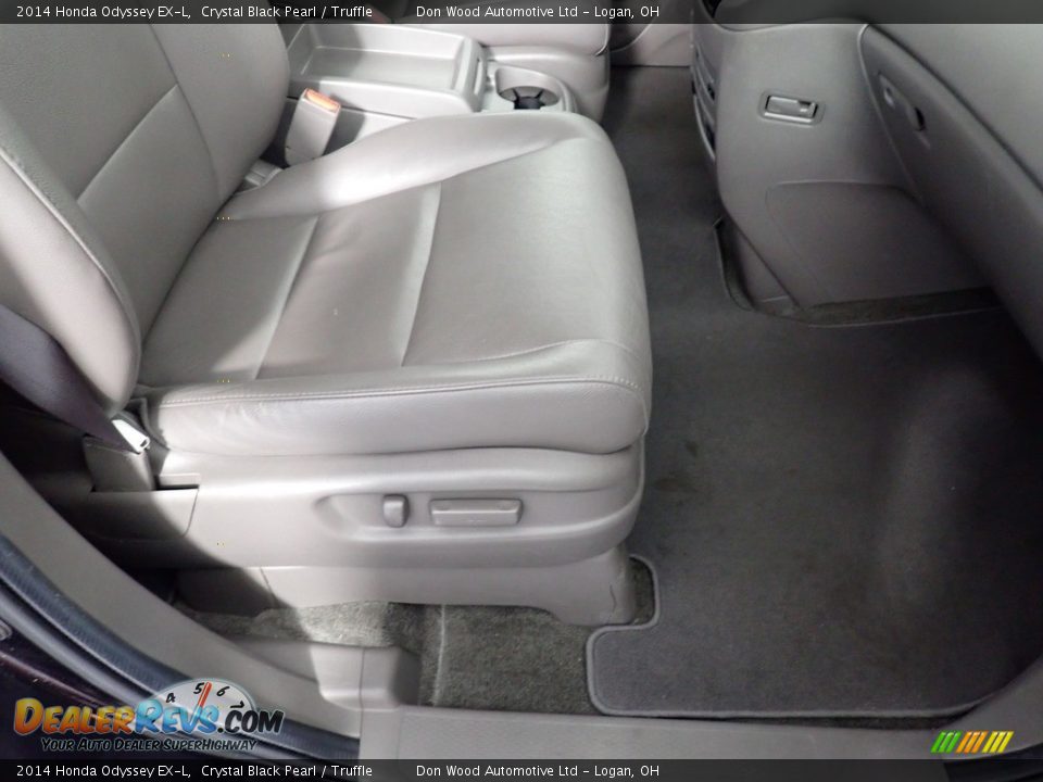 2014 Honda Odyssey EX-L Crystal Black Pearl / Truffle Photo #33