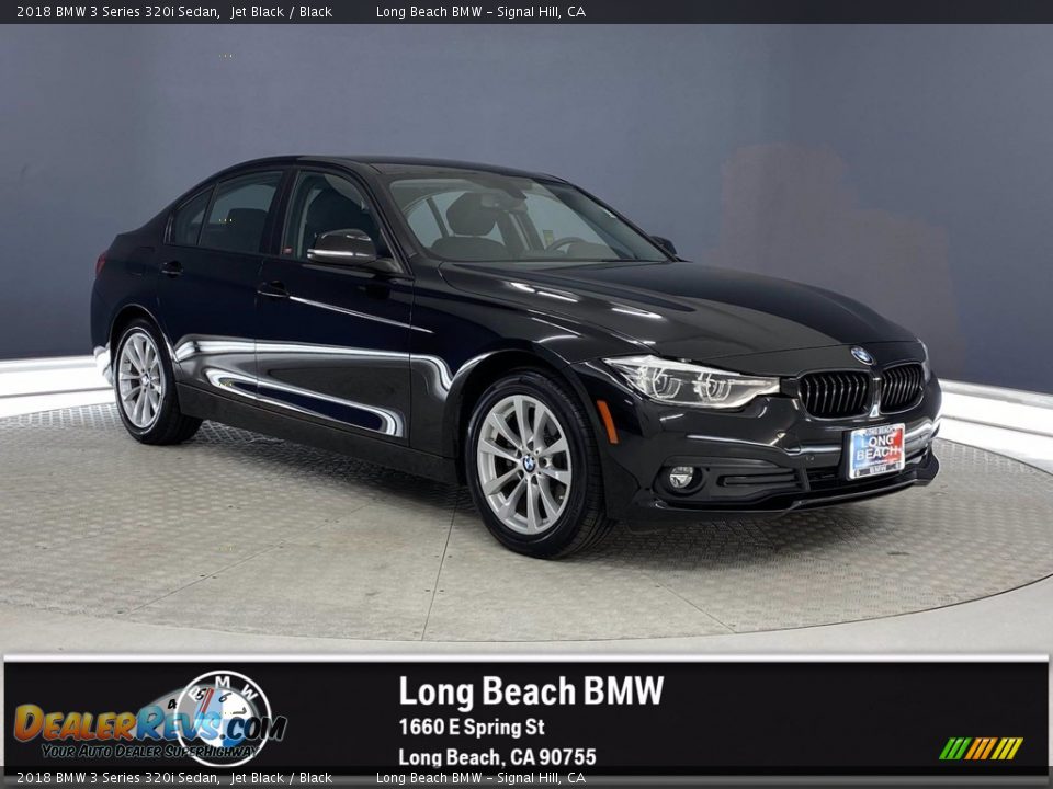 2018 BMW 3 Series 320i Sedan Jet Black / Black Photo #1