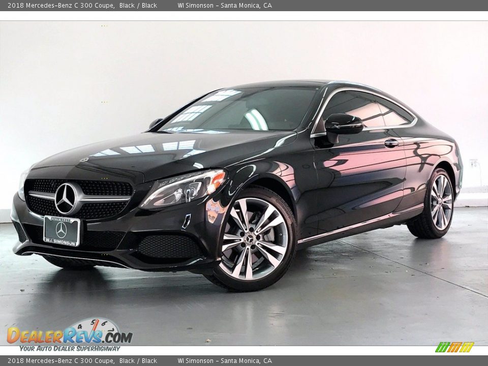 2018 Mercedes-Benz C 300 Coupe Black / Black Photo #12