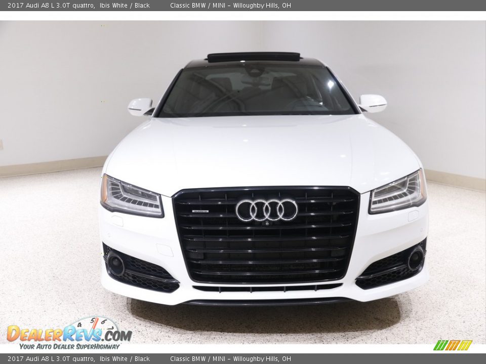 2017 Audi A8 L 3.0T quattro Ibis White / Black Photo #2