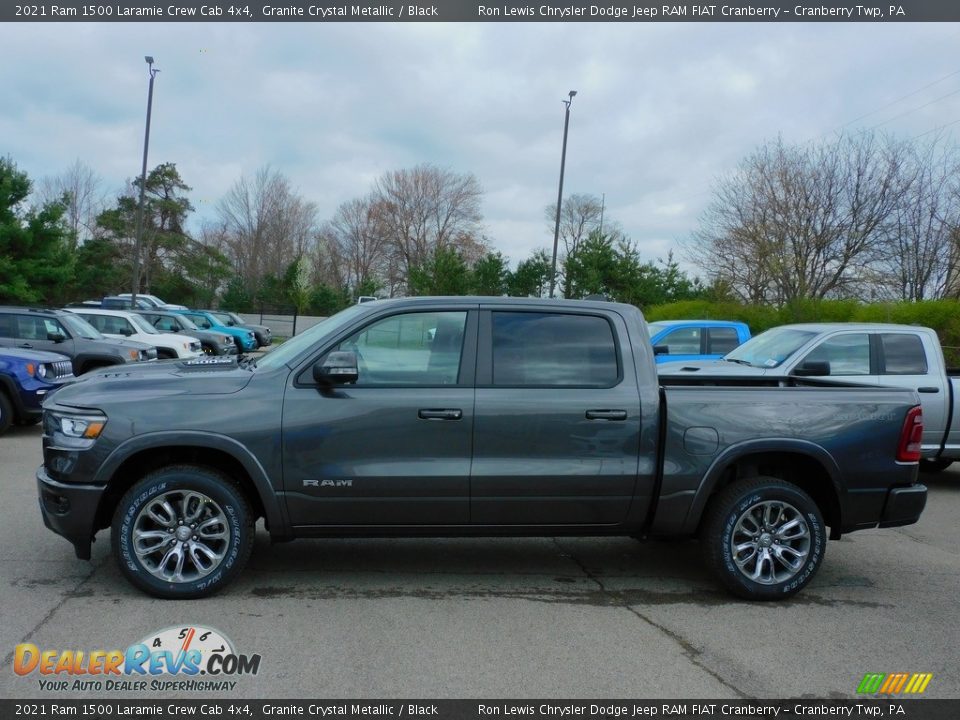 2021 Ram 1500 Laramie Crew Cab 4x4 Granite Crystal Metallic / Black Photo #9