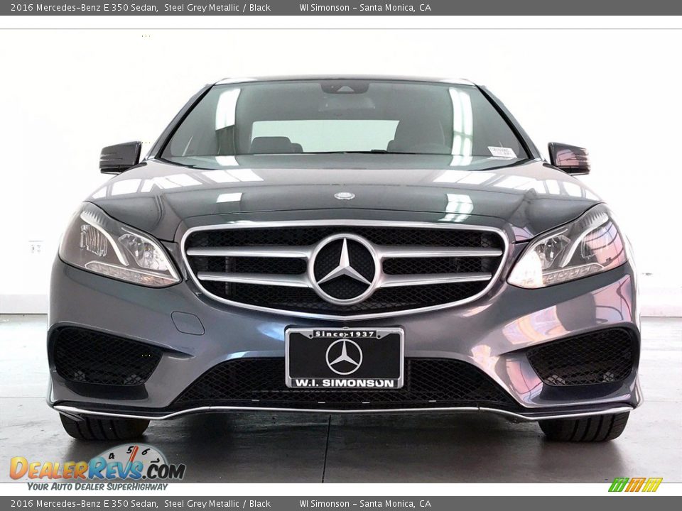 2016 Mercedes-Benz E 350 Sedan Steel Grey Metallic / Black Photo #2