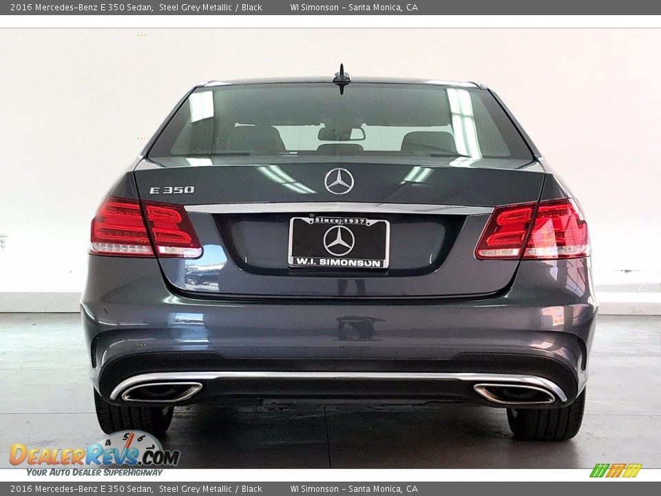 2016 Mercedes-Benz E 350 Sedan Steel Grey Metallic / Black Photo #3