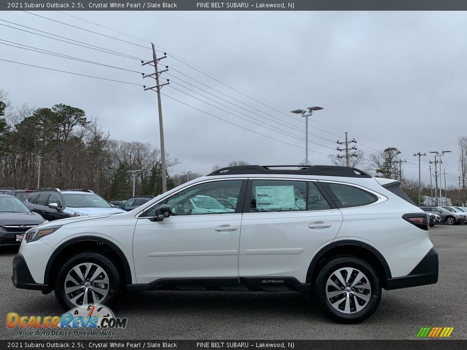 2021 Subaru Outback 2.5i Crystal White Pearl / Slate Black Photo #4