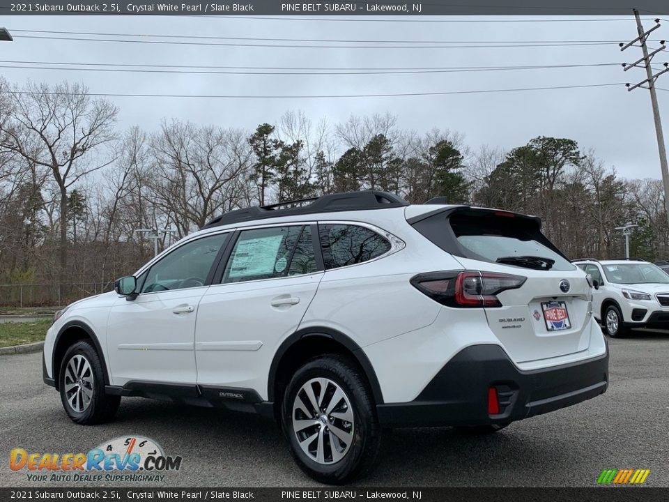 2021 Subaru Outback 2.5i Crystal White Pearl / Slate Black Photo #6