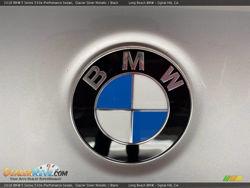 2018 BMW 5 Series 530e iPerfomance Sedan Glacier Silver Metallic / Black Photo #9