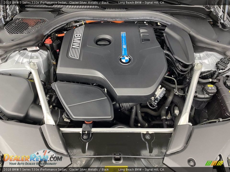 2018 BMW 5 Series 530e iPerfomance Sedan Glacier Silver Metallic / Black Photo #11