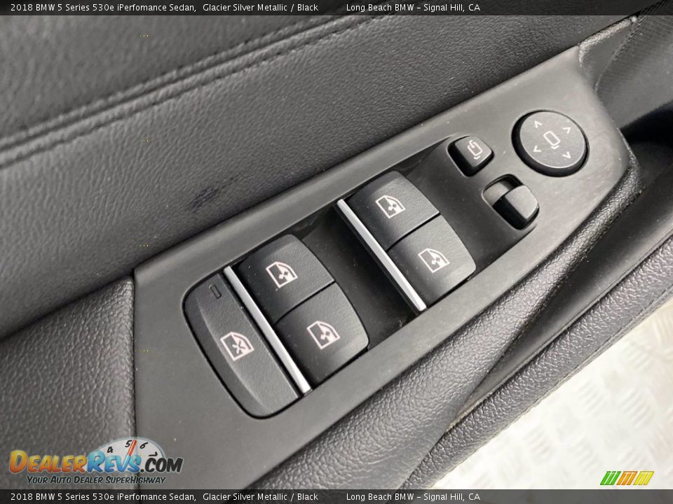 2018 BMW 5 Series 530e iPerfomance Sedan Glacier Silver Metallic / Black Photo #13