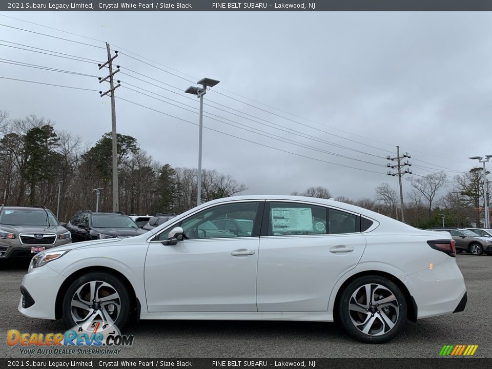 2021 Subaru Legacy Limited Crystal White Pearl / Slate Black Photo #4