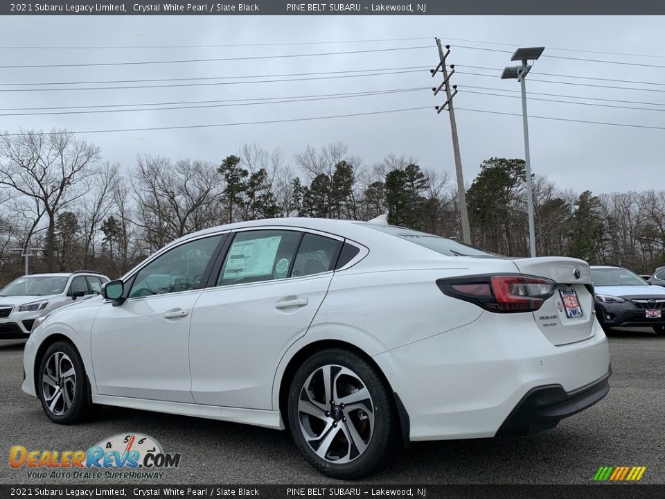 2021 Subaru Legacy Limited Crystal White Pearl / Slate Black Photo #6