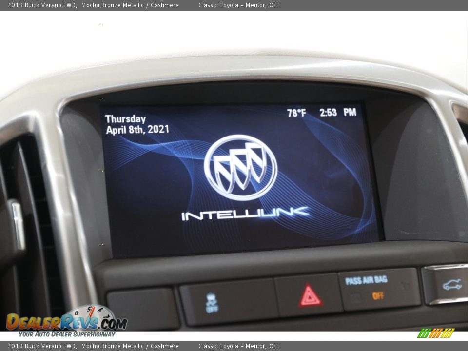 2013 Buick Verano FWD Mocha Bronze Metallic / Cashmere Photo #10