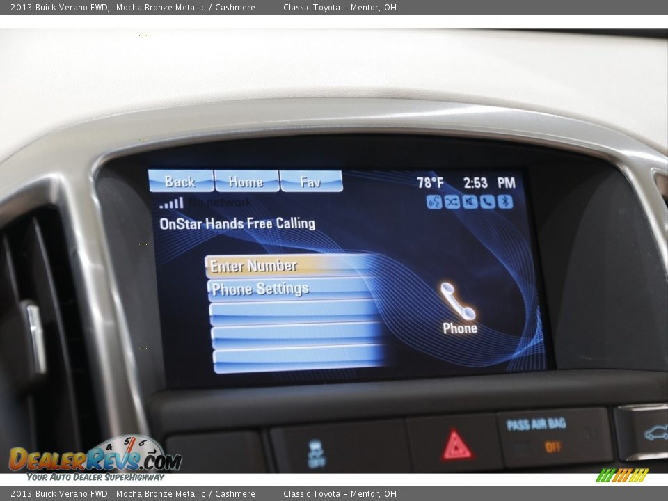 2013 Buick Verano FWD Mocha Bronze Metallic / Cashmere Photo #12