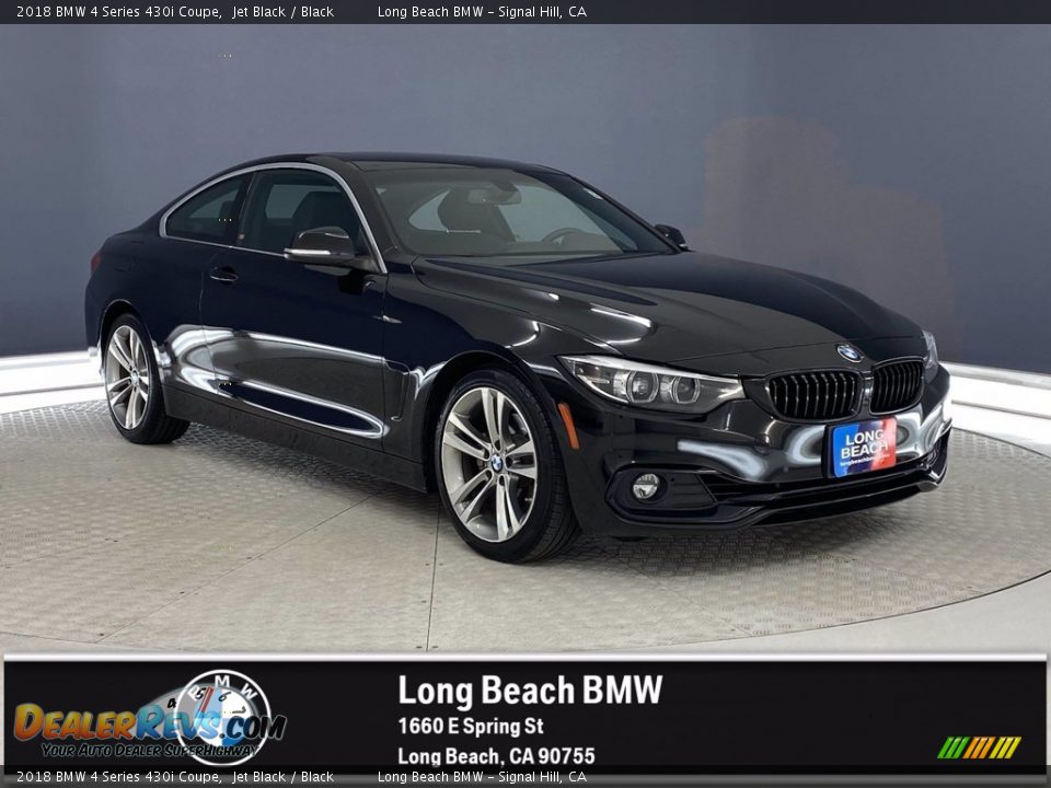 2018 BMW 4 Series 430i Coupe Jet Black / Black Photo #1