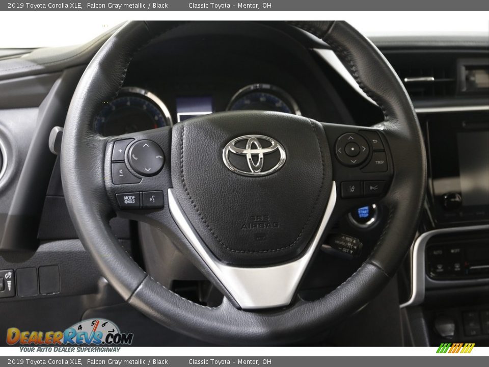 2019 Toyota Corolla XLE Falcon Gray metallic / Black Photo #7