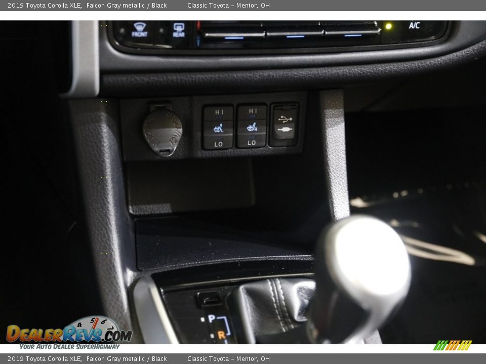 2019 Toyota Corolla XLE Falcon Gray metallic / Black Photo #12