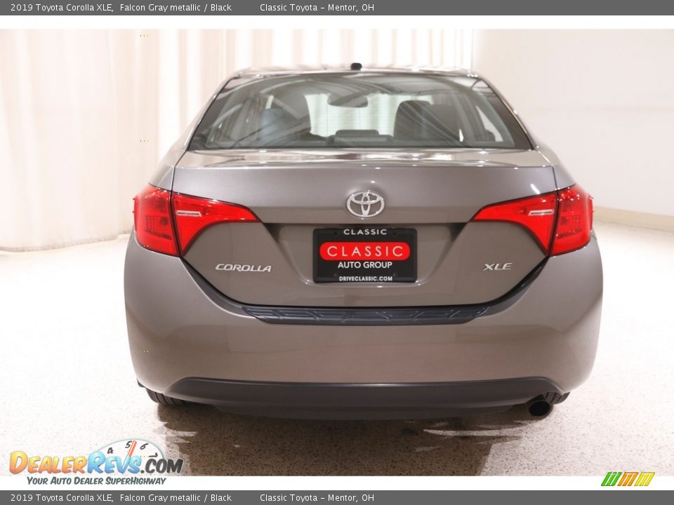2019 Toyota Corolla XLE Falcon Gray metallic / Black Photo #17
