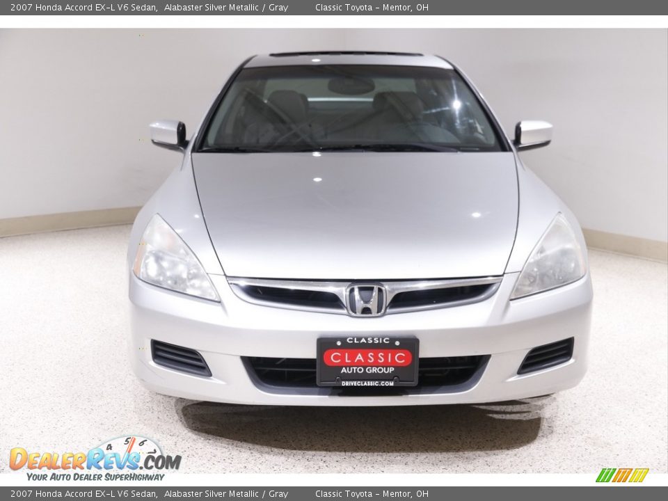2007 Honda Accord EX-L V6 Sedan Alabaster Silver Metallic / Gray Photo #2